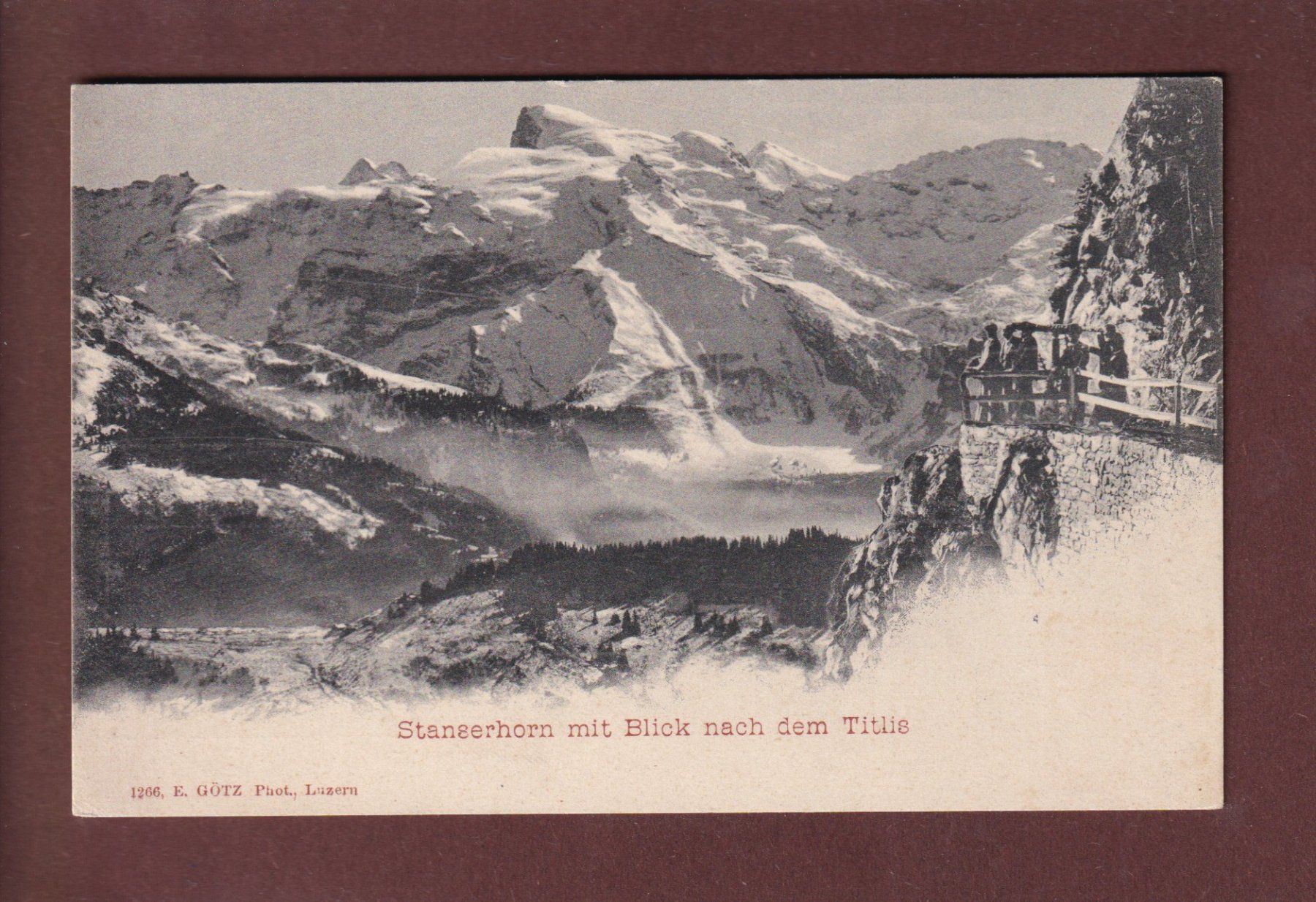 Cartoline postali: STANSERHORN - Titlis - Leute – Usato da Pully venduto da nicecards