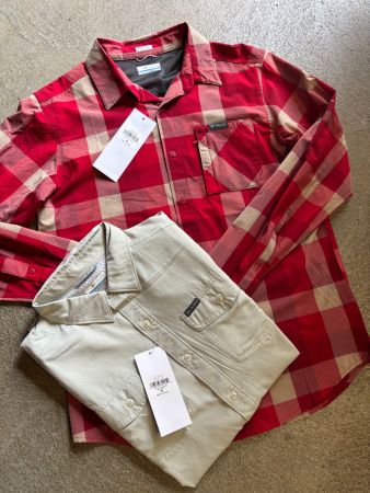 Chemise Columbia Hommes Taille M pack 2