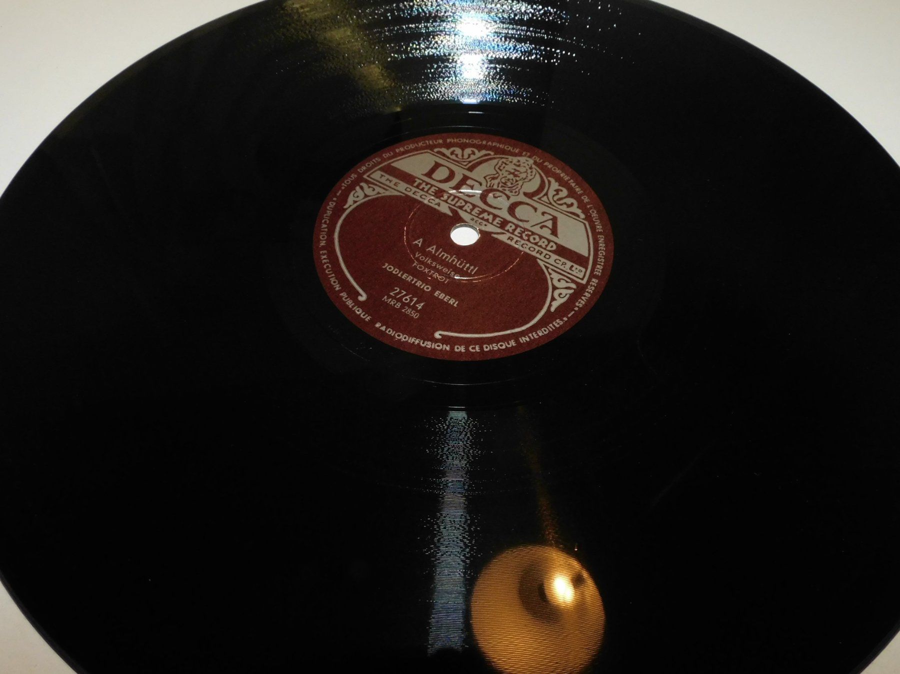 Dischi in vinile: Grammo LP Schellack - A Almhüttl - Jodlertrio Eberl – Usato da Sursee venduto da 76 4
