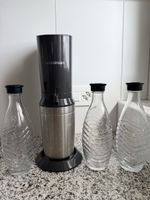 Wassersprudler SodaStream anthrazit, inkl.  3 Glaskaraffen