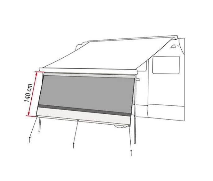Verande & Tende da sole: Fiamma Blocker Vorderwand 400  – Usato da Brügg BE venduto da christoph333 1
