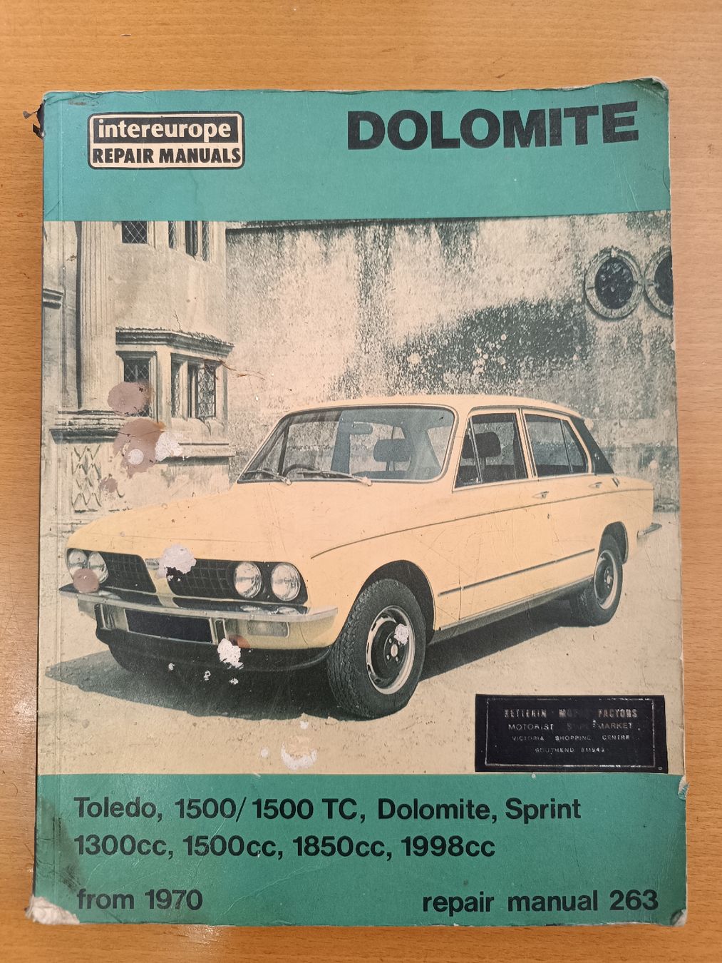 Libri: Triumph Dolomite manuel – Usato da Cossonay-Ville venduto da Aryann34
