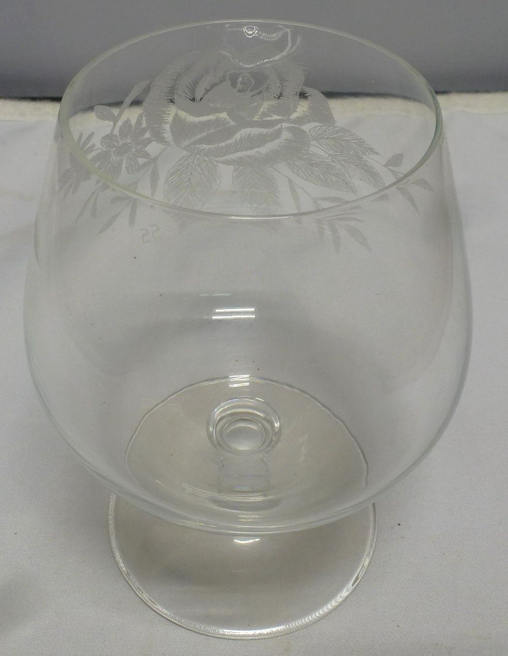 Bicchieri: Cognac-Gläser mit Eingeätzer Rose – Usato da Murgenthal venduto da B.StM 3
