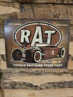 Blechschild Hot Rod RAT US CAR