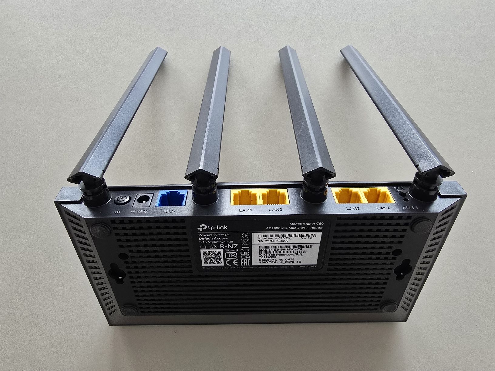 TP-Link Modem & Router: TP-Link WLAN Router Archer C80 – Usato da Schwyz venduto da f-air 1