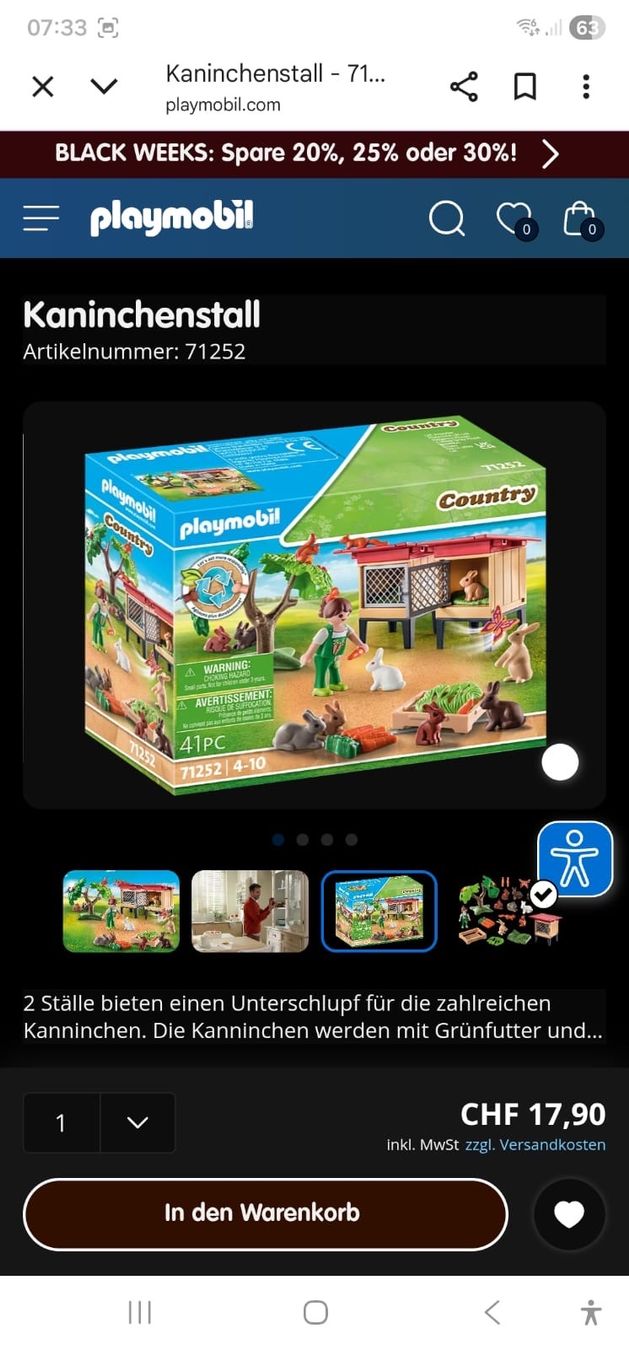 Playmobil Giocattoli: Playmobil Kaninchenstall – Usato da Koppigen venduto da Gustaff14 2