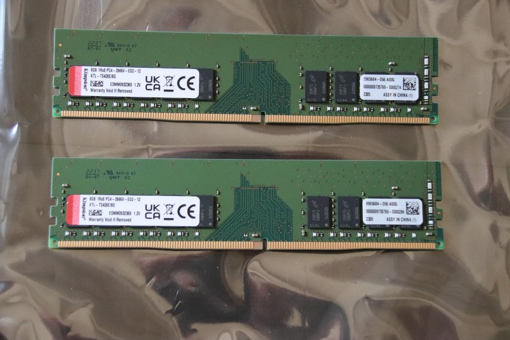 Kingston RAM 8G PC4 -2666V x 2 ( total 16GB ) | Kaufen auf Ricardo