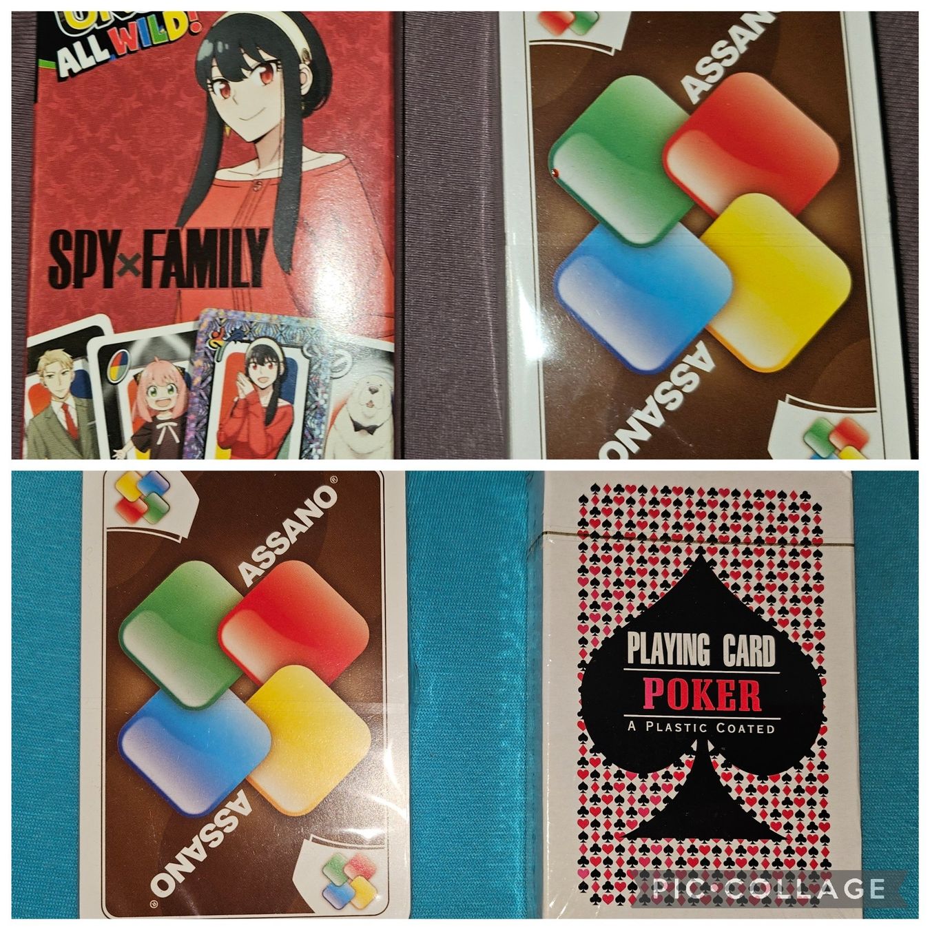 Giochi: Diverse Kartenspiele: UNO & ASSANO & Poker – Nuovo e nell'imballaggio originale da Thun venduto da Shame