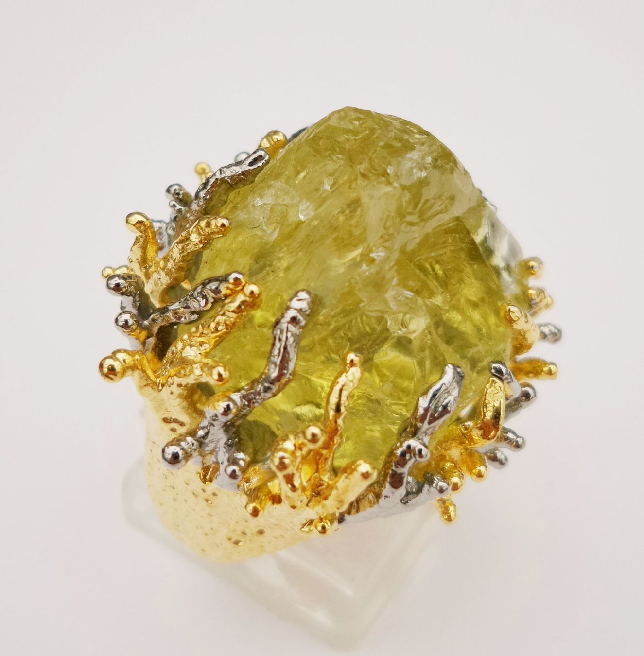 Ringe: Ungescliffener gelb-grüner Edelstein Ring – Neu (gemäss Beschreibung) aus Zürich von adriben 7