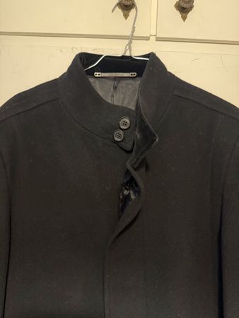 Cappotto uomo Lagerfeld nero lana cashmere taglia 50