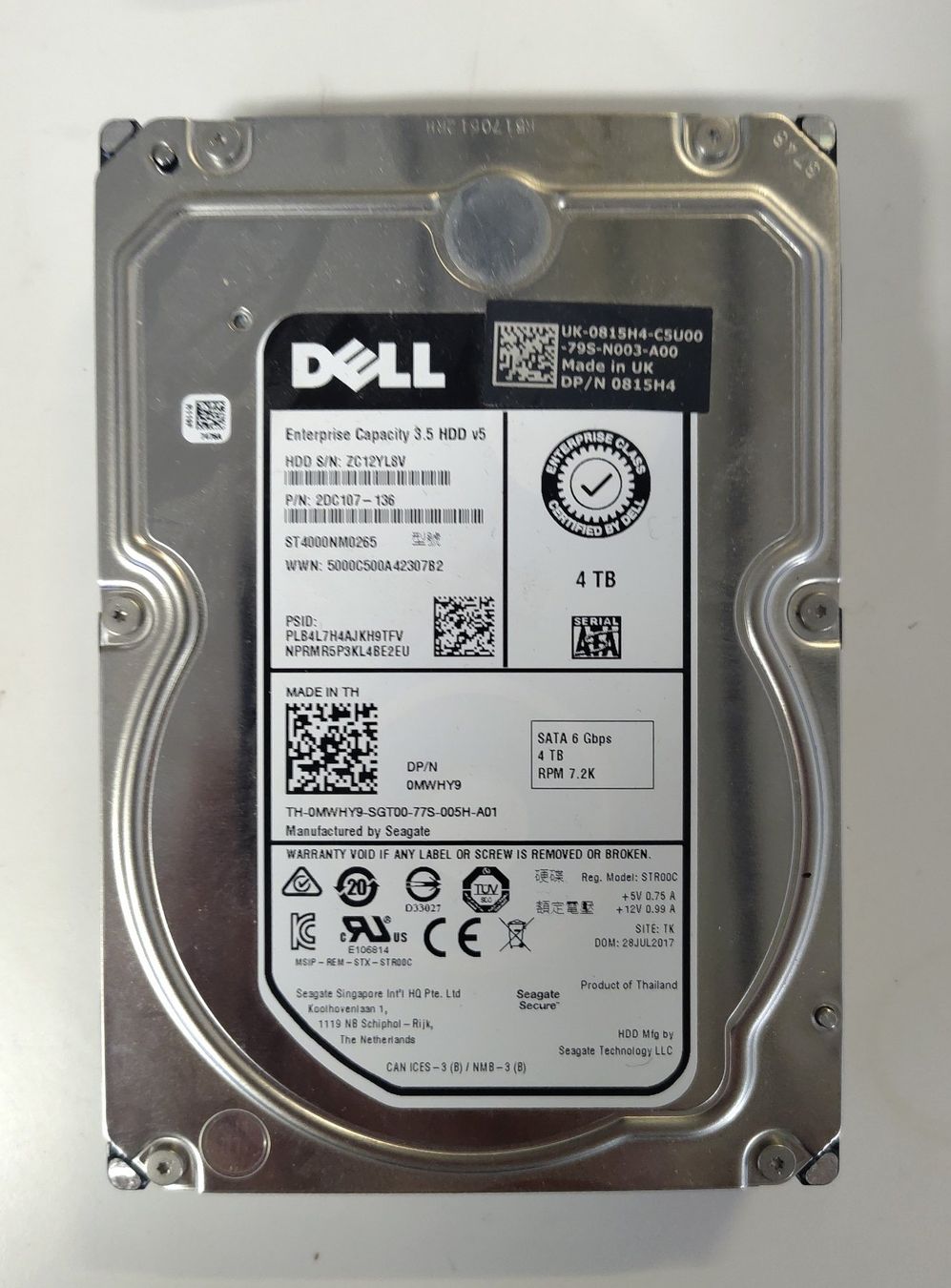 Dell Dischi rigidi: Drei Stück Dell HDD 4 Terabyte – Usato da Bern venduto da borcky