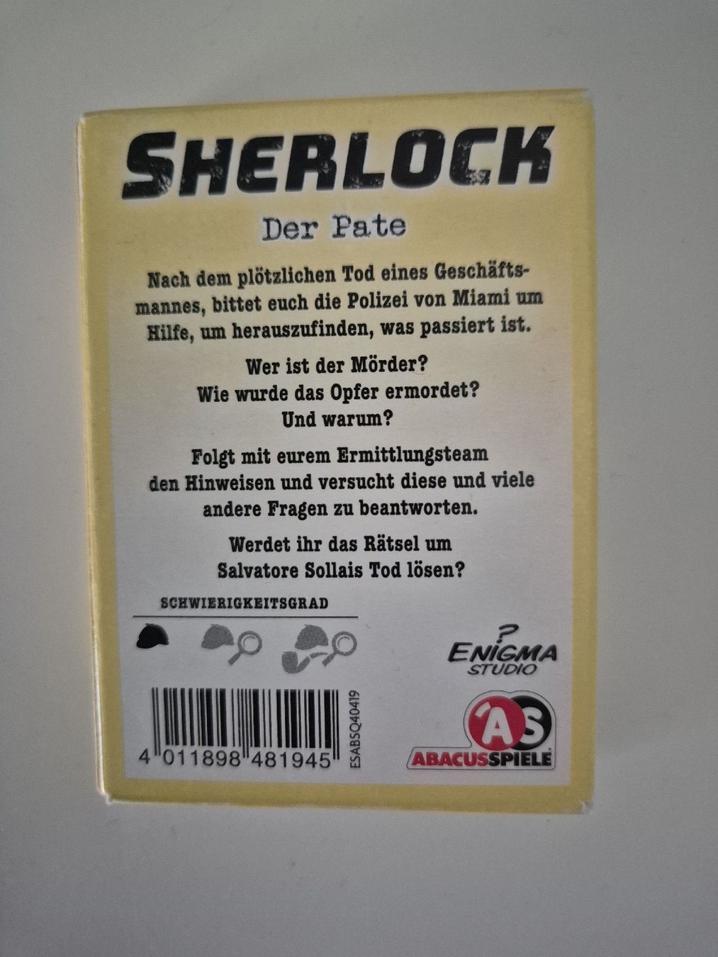 Giochi: Sherlock - Der Pate – Usato da Herzogenbuchsee venduto da kimslo 1