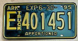 Original USA Nummernschild Arkansas 1995