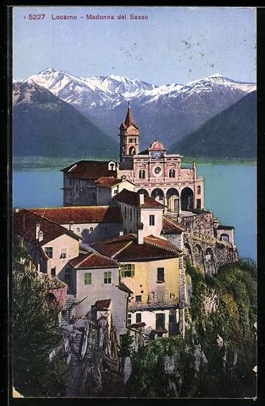 Ansichtskarten: AK Locarno, Madonna del Sasso – Gebraucht aus Berlin von bartko-reher
