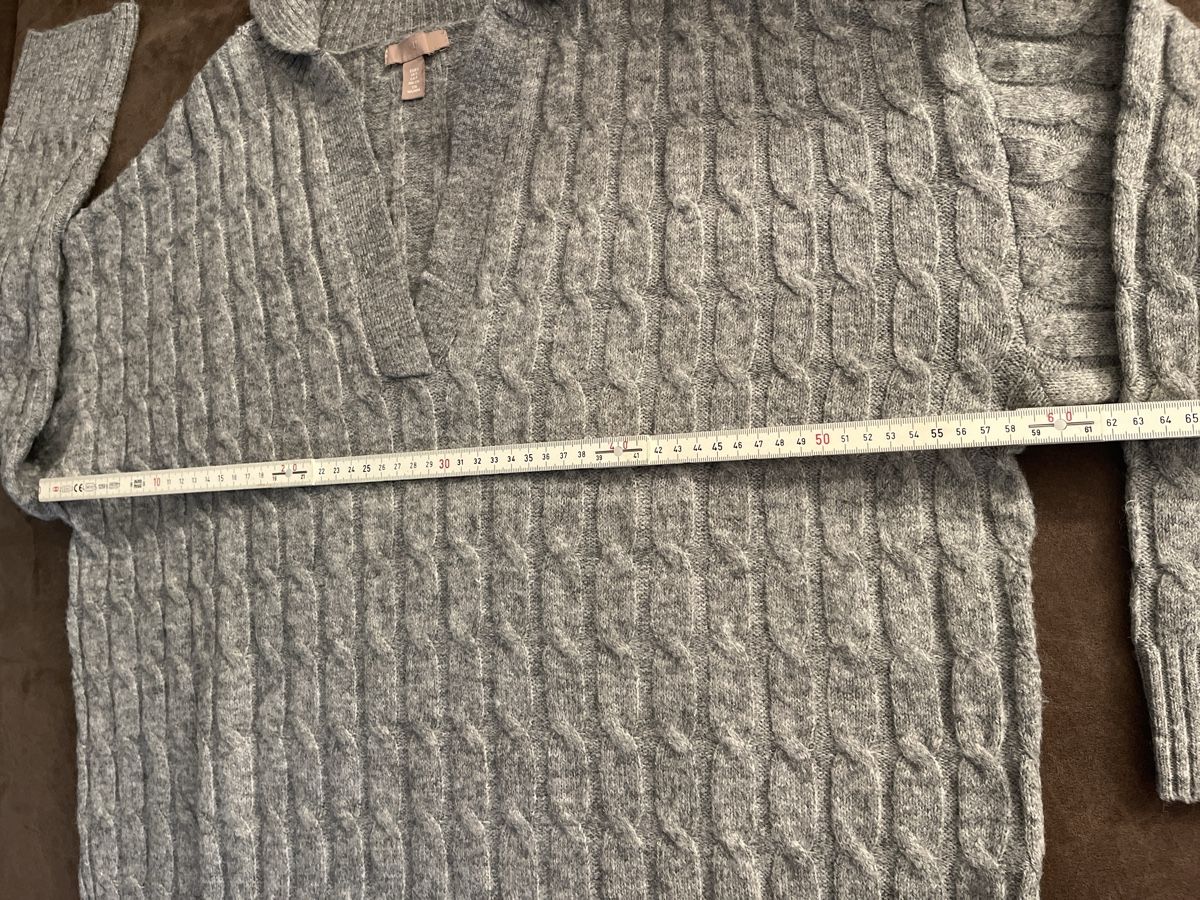 H&M Maglioni & Felpe: Grauer Strickpullover von H&M, Grösse S oversized – Usato da Kaisten venduto da saleforfun 3