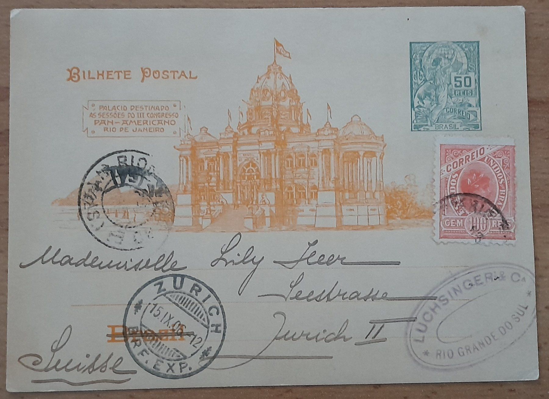 Cartoline postali: Postkarten alt 2x BRASILIEN – Usato da Muttenz venduto da Hotschahi 4