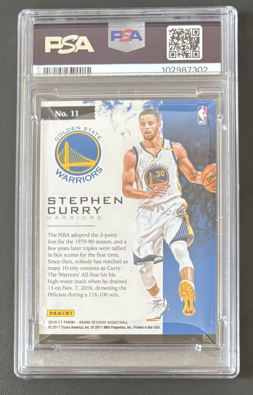 Nba Sammelbilder & Trading cards: NBA Stephen Curry 2016 Grand Reserve Dominating Insert PSA 8 – Neu (gemäss Beschreibung) aus Muri b. Bern von winningloser 1