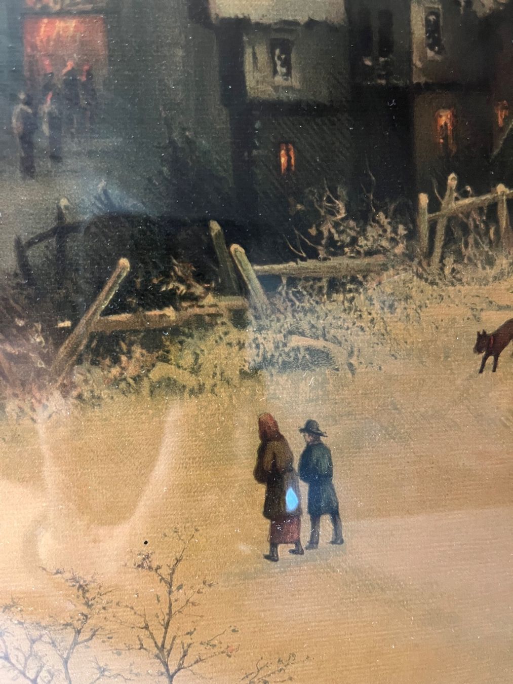 Tableaux: Gemälde Winterlandschaft – D'occasion à Niederrohrdorf par Oldfan 2