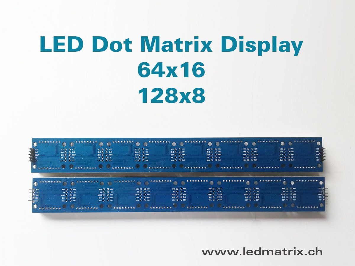 Arduino Elektronikbauteile: MAX7219 Dot Matrix Display Module 2x8 - ROT – Neu (gemäss Beschreibung) aus Zurich von led_matrix 1