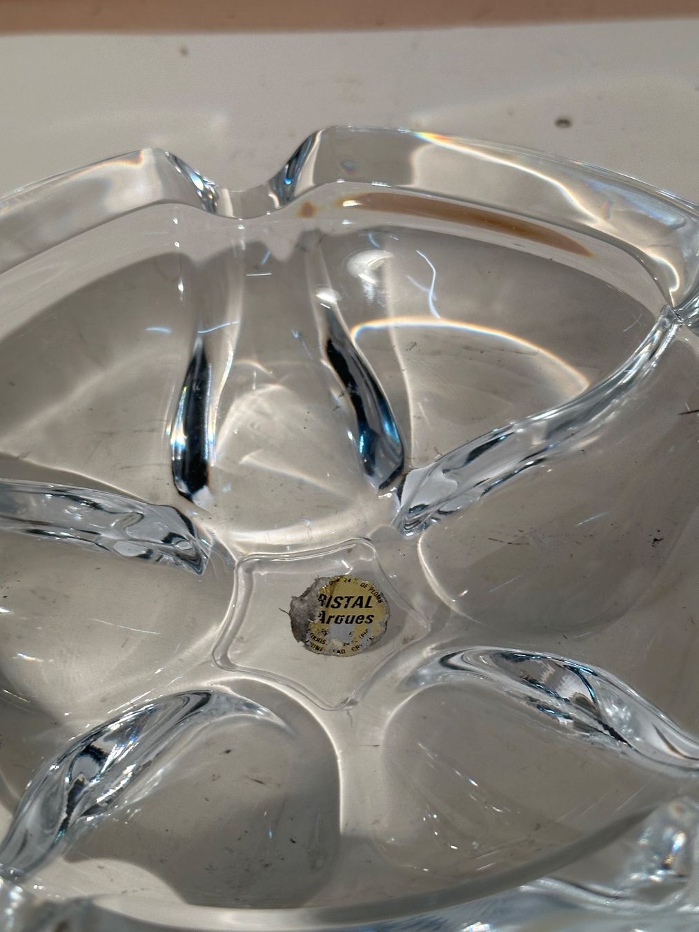 Portacenere: Cendrier en cristal d'Arques – Usato da Lausanne venduto da artnouveau04 1