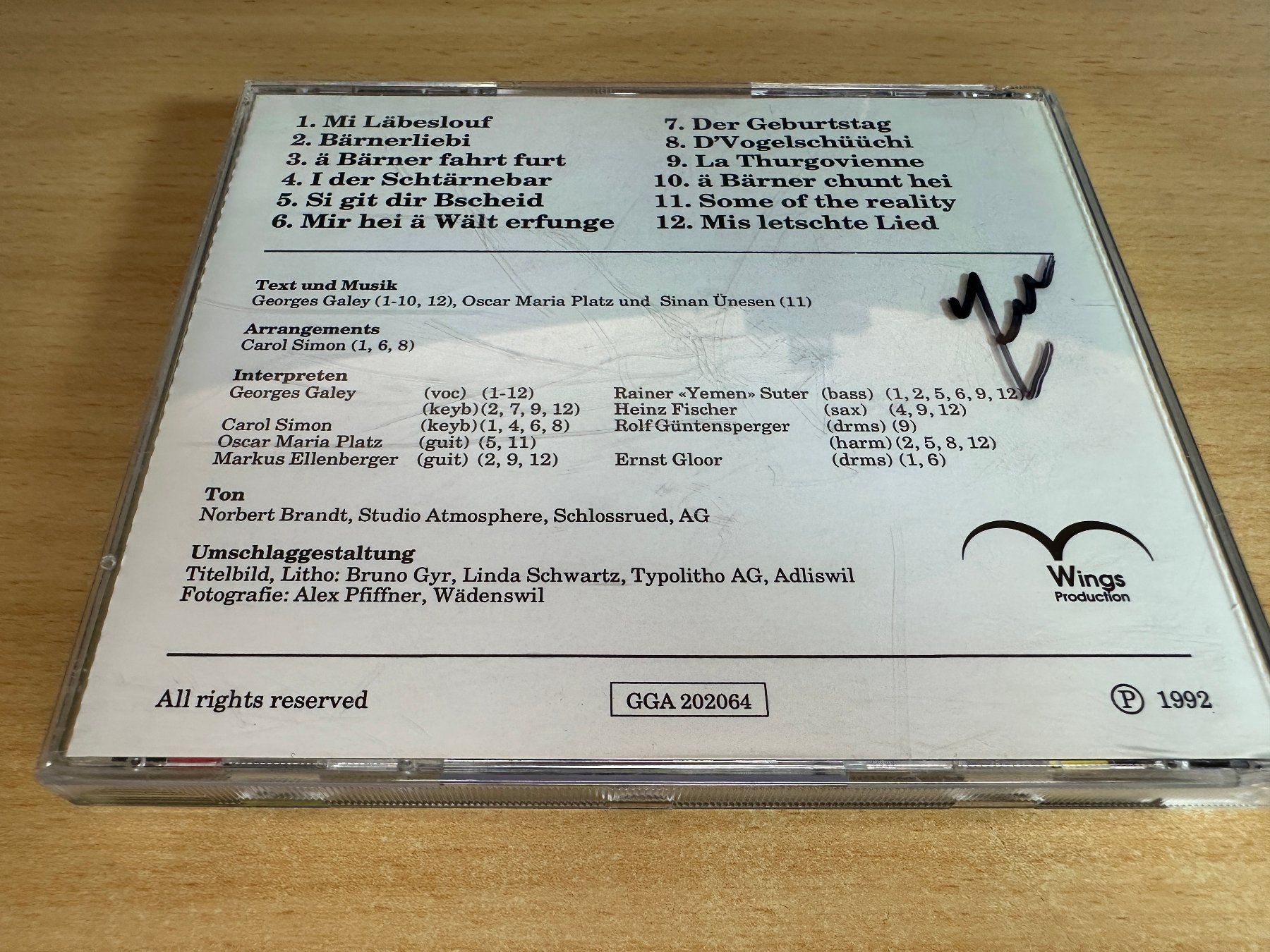 CDs: Georges Galey - Ä Bärnernacht – Gebraucht aus Rikon im Tösstal von Alpenmutz 1