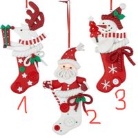 Baumschmuck Samichlausstiefel mit Weihnachtsfiguren