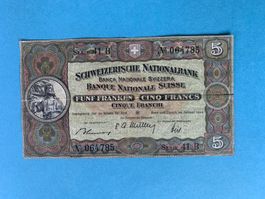 5 Francs - 20. Januar 1949  Wilhelm TELL - Sehr Schön+/TTB+