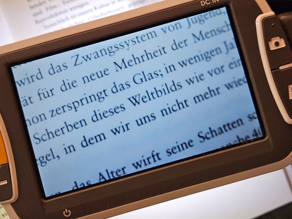 Tragbare digitale Lupe, elektronische Lesehilfe, 12,7 cm, für