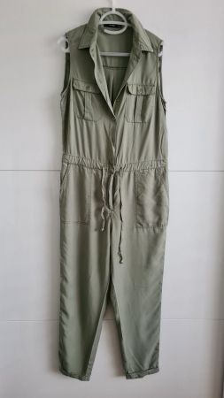Sommer Jumpsuit Overall Gr. 40 Hallhuber Khaki grün