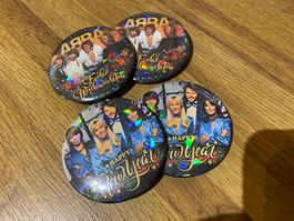 ABBA Ansteck und Magnet Badges, Neu!