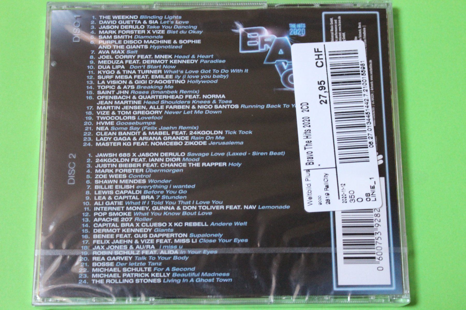 CD: BRAVO - THE HITS 2020 2CD originalverpackt vergriffen – Nuovo e nell'imballaggio originale da Tübach venduto da JamesStone 2