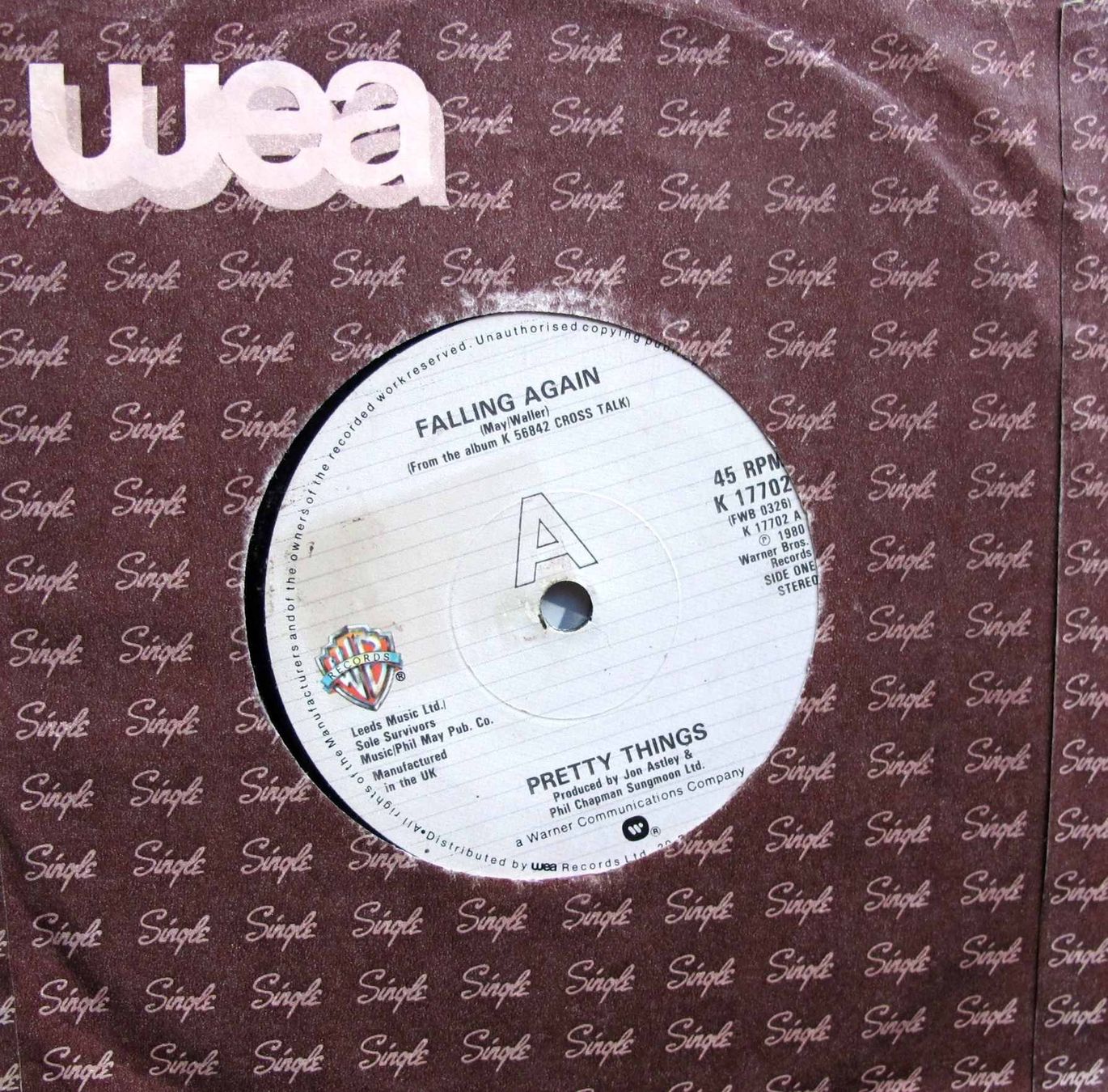 Dischi in vinile: The Pretty Things – Falling Again 7" – Usato da Schaffhausen venduto da vinylandmore