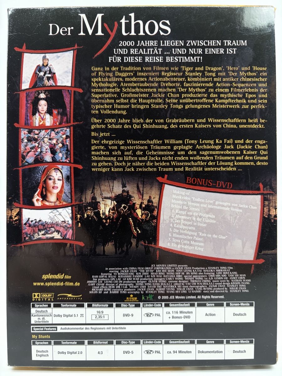 Tutti i DVDs: Mythos – Usato da Gossau SG venduto da gD_MerchAndMore 1
