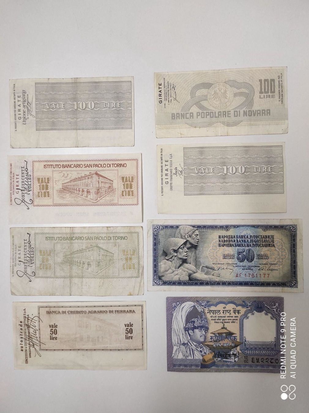 Banconote: Verschiedene Banknoten und Scheine – Usato da Zürich venduto da Hamaster 1
