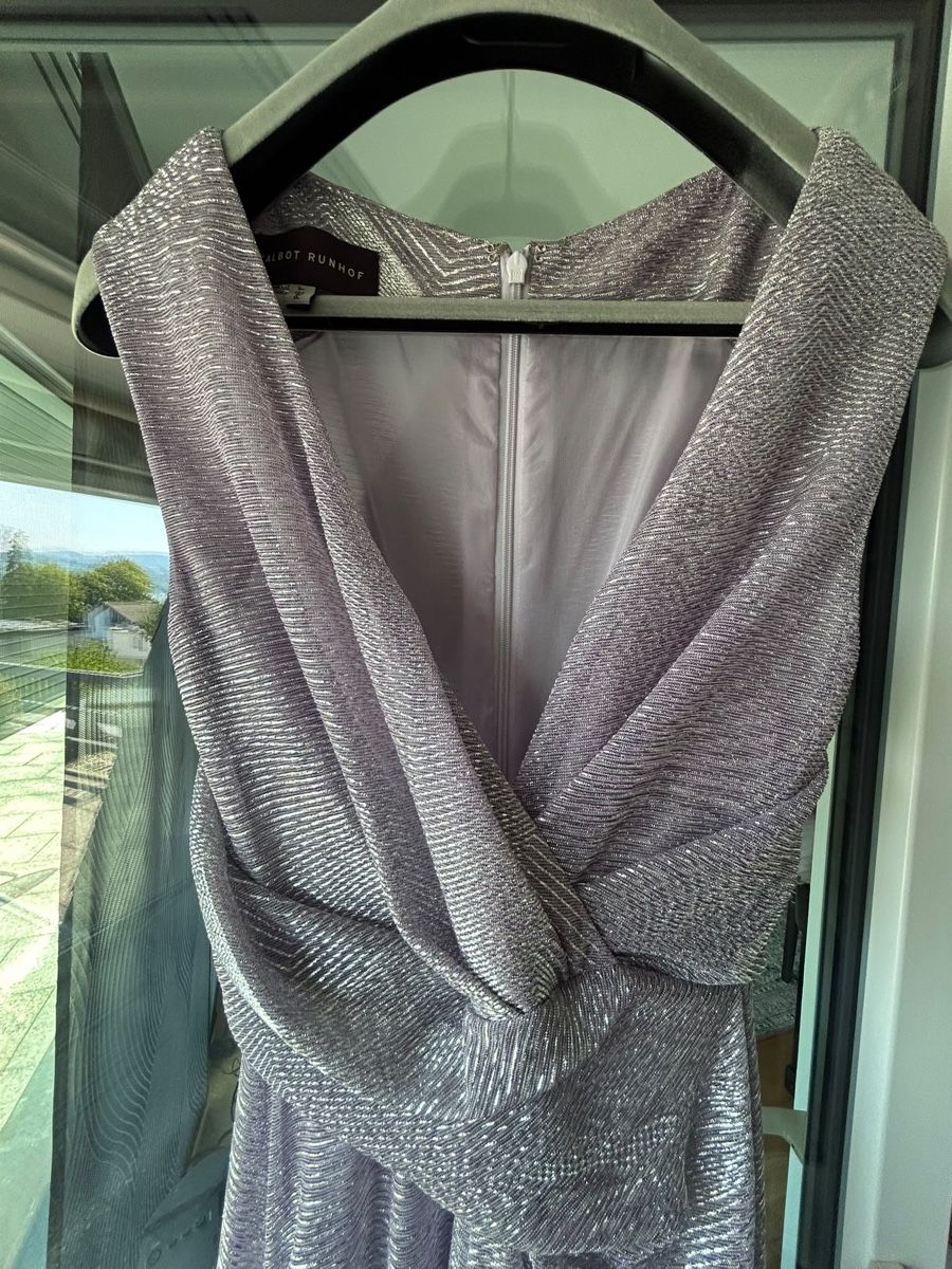 Talbot Runhof Robes: Kleid Talbot Runhof Silber-neuwertig – Neuf (Voir description) à Hausen AG par Nah5yj