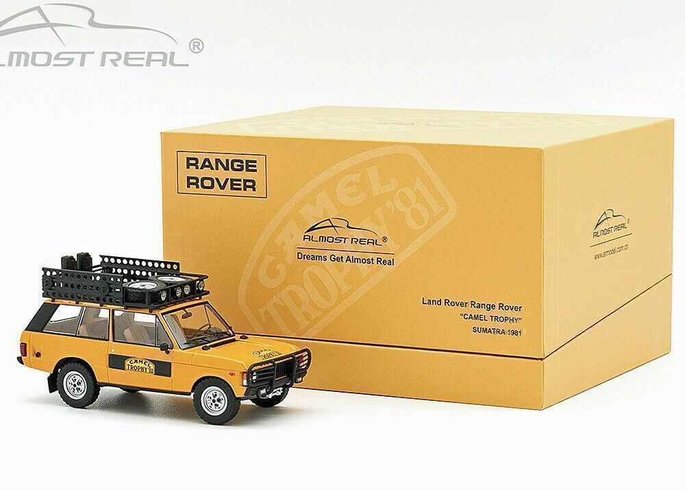 Land Rover Modellini d'auto: Range Rover 4x4 Sumatra 1981 Camel Trophy ocker / Decor 1:43 – Nuovo e nell'imballaggio originale da Gerlafingen venduto da espero88 9