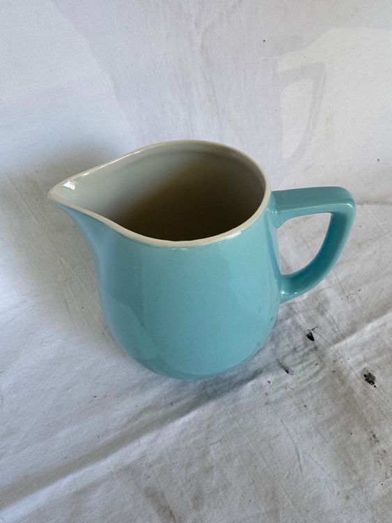 Pichet bleu céramique Rössler - vintage Krug Blau Rössler (D'occasion ...