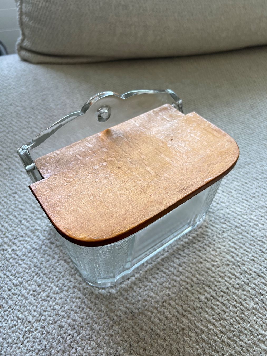 Verres: Salzmeste mit Holzdeckel – D'occasion à Jona par Sariksa 6