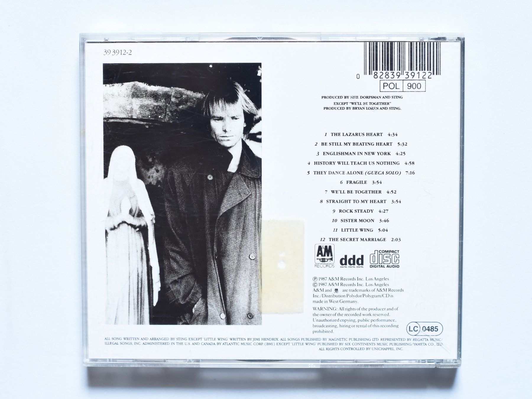 CD: Sting – Nothing Like the Sun – Usato da Belmont-sur-Yverdon venduto da ag97 2