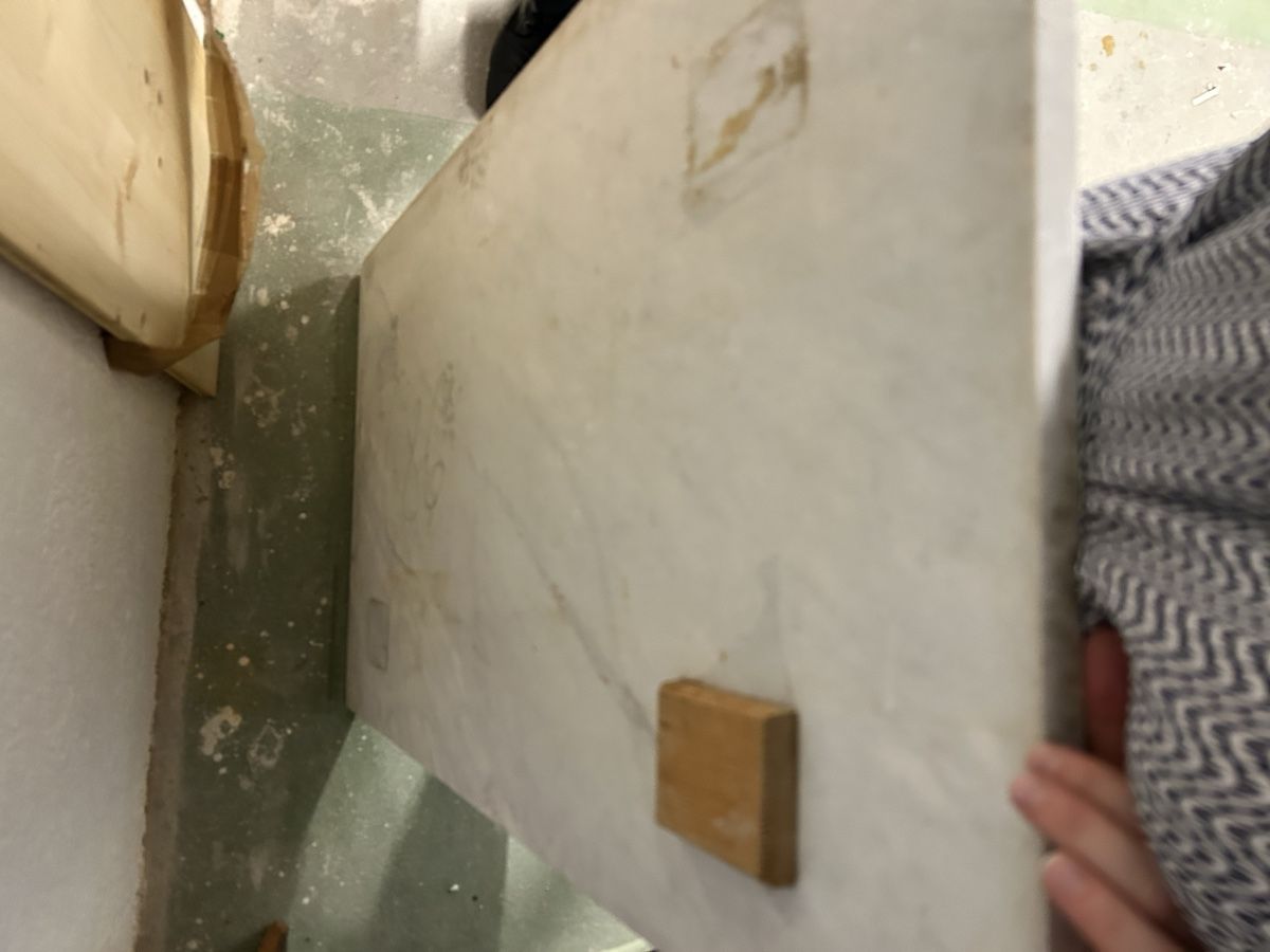 Servierplatten: Marmorplatte weiss/grau – Gebraucht aus Zürich von Spurlos123 3