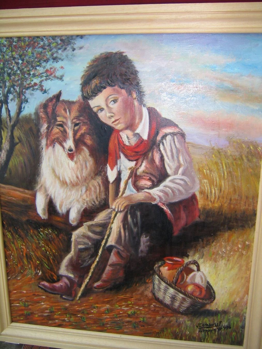Dipinti: LE BERGER ET SON CHIEN – Usato da Grand-Lancy venduto da Jc42