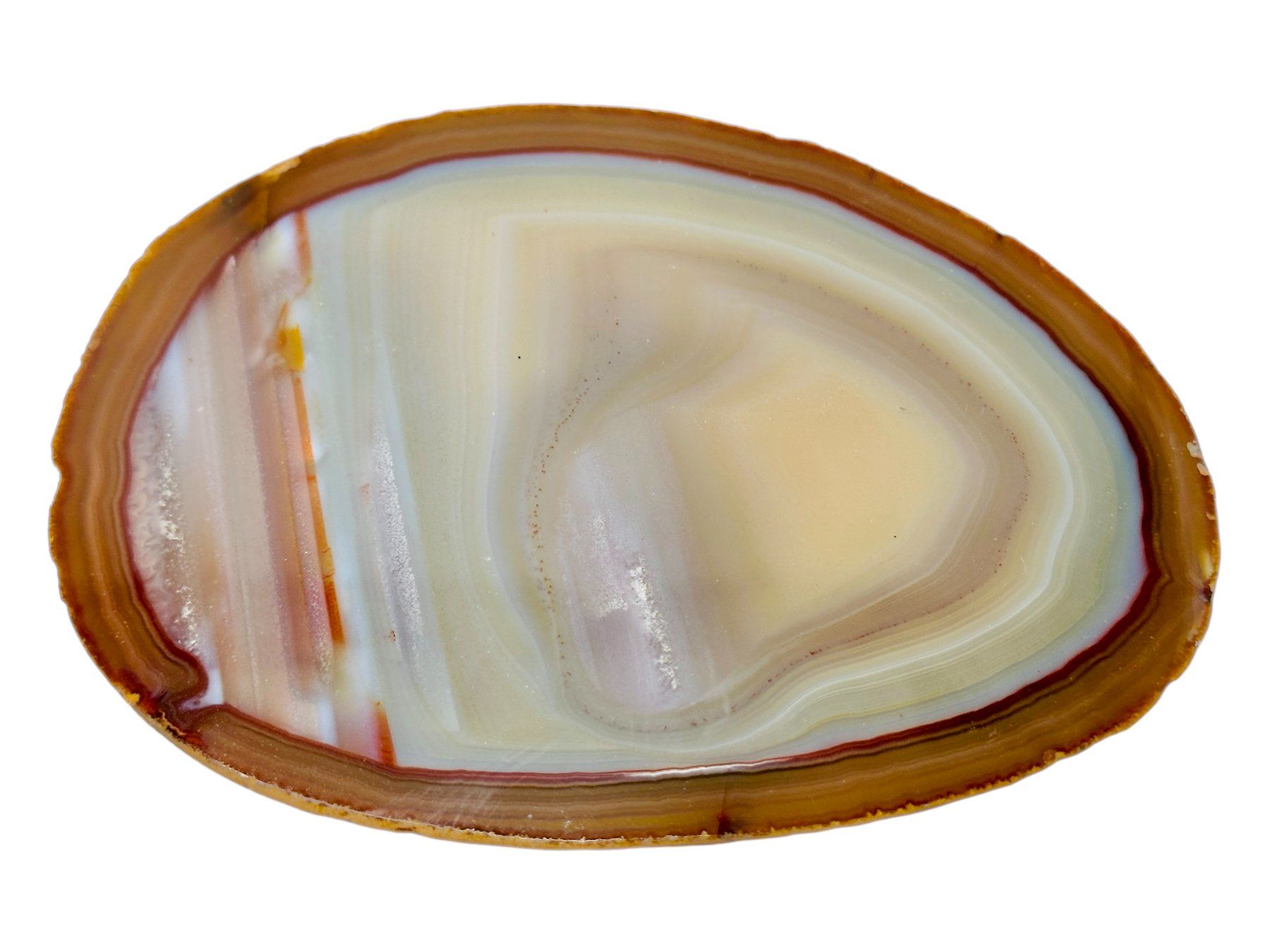 Minerali & Pietre curative: Grande agate naturelle tranche polie – Usato da Morges venduto da vintiques 1