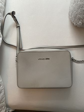 Michael Kors Umhängetasche Damen Handtasche Grau Weiss Silbe
