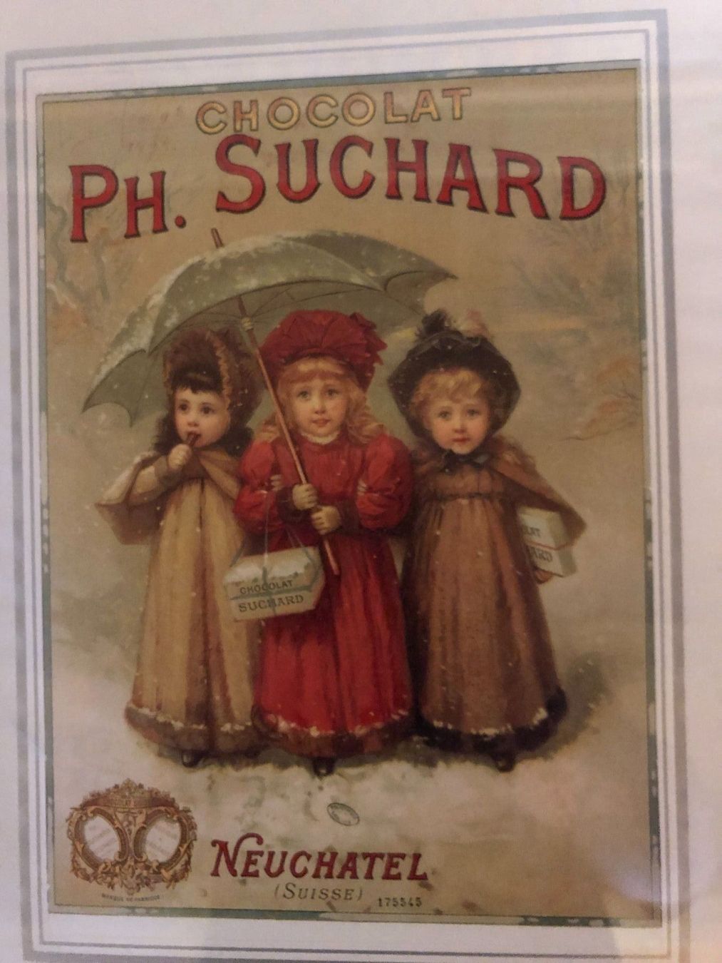 Poster & Bilder: tableau affichette ancienne PH Suchard vente pour collection – Gebraucht aus Poliez-Le-Grand von Japi0