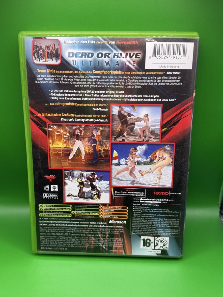 Microsoft Giochi: Dead or Alive Ultimate - Double Disc Sammleredition XBOX – Usato da Zürich venduto da Reogen 1