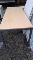 Schreibtisch Bürotisch Tisch Nussbaum Metall Top Zustand!