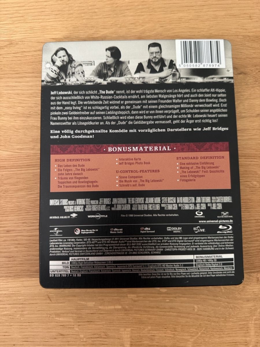 Alle DVDs: The Big Lebowski (1998) BluRay – Gebraucht aus Hagendorn von masterchieff 1