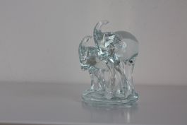 Elefanten Paar aus Glass