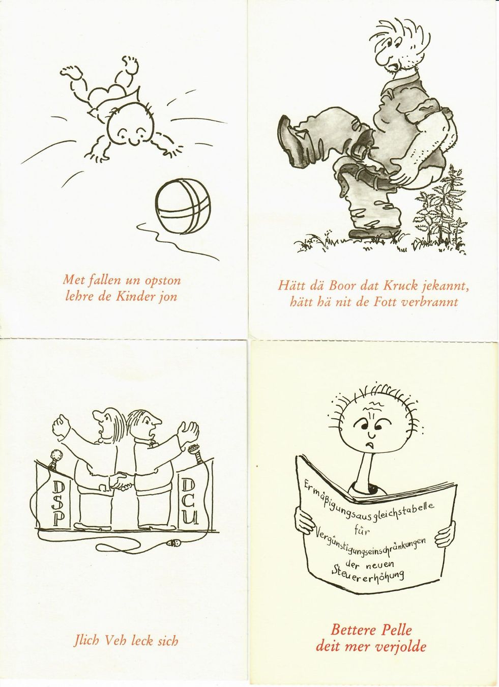 Cartes postales: Kölsche Sprichwörter – D'occasion à Hochdorf par Ziegel-16