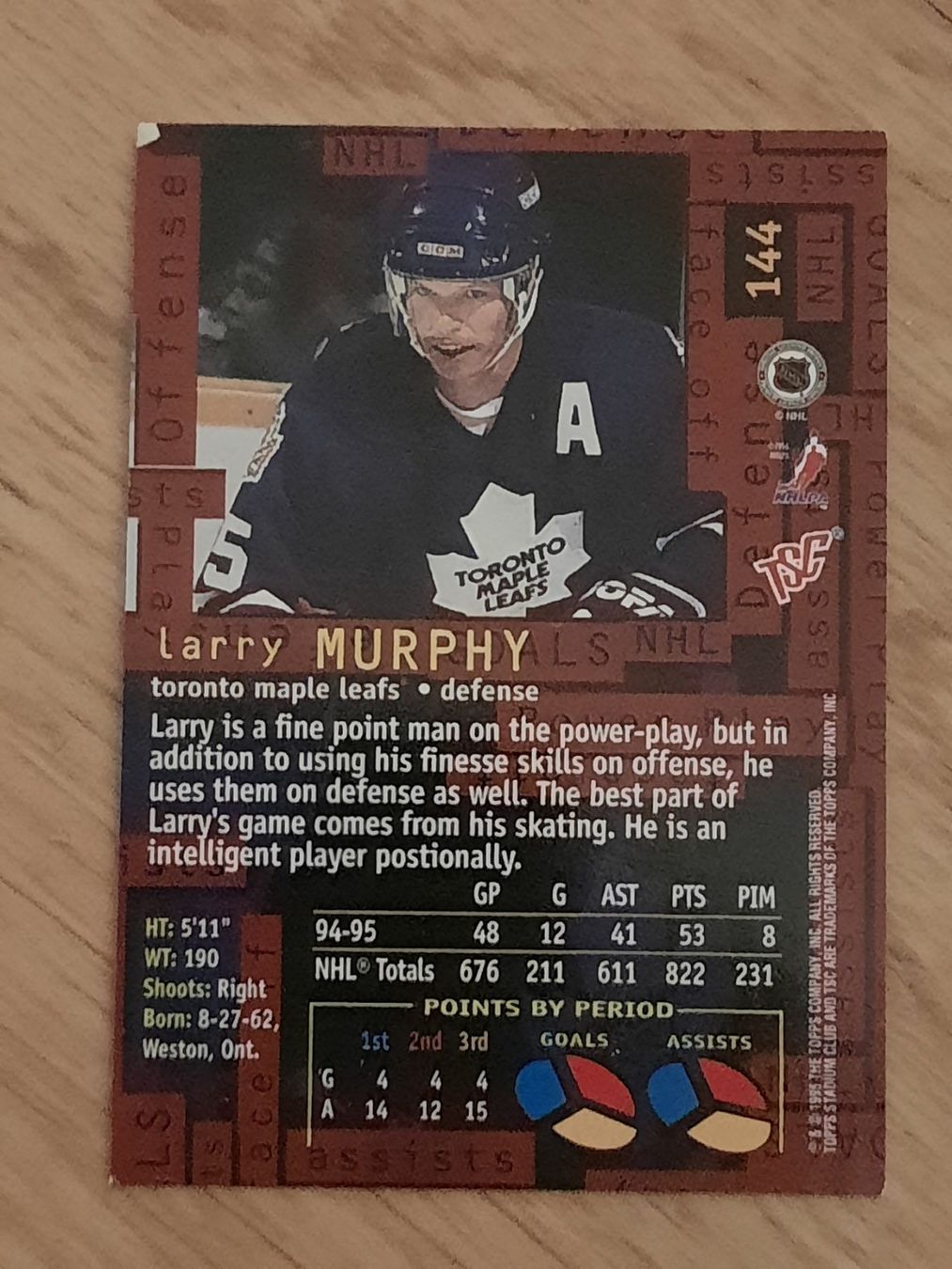 NHL Carte collezionabili: Larry Murphy / Toronto Maple Leafs, NHL – Usato da Worben venduto da ersa01 1